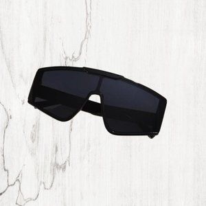 Wide Flat Frame Fashion Glasses